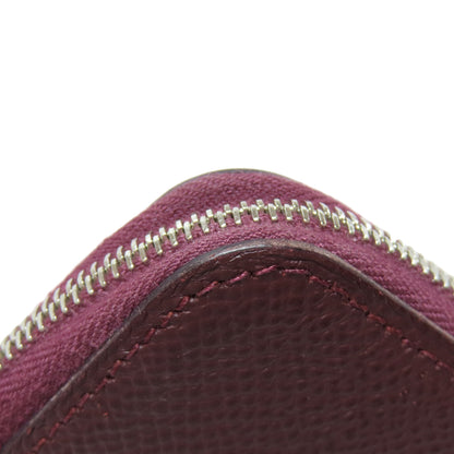 HERMES Azap Silk In SilverHardware Long wallet (with coin pocket) Epsom Ladies [Used]