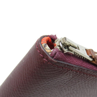 HERMES Azap Silk In SilverHardware Long wallet (with coin pocket) Epsom Ladies [Used]