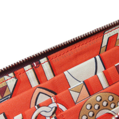 HERMES Azap Silk In SilverHardware Long wallet (with coin pocket) Epsom Ladies [Used]