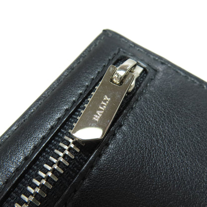 BALLY logo Card Case Leather Ladies [Used]