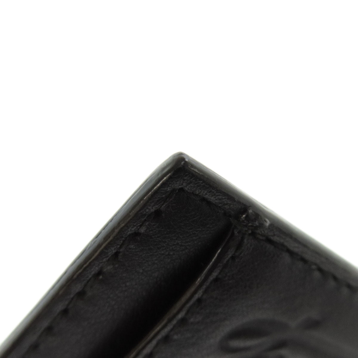 BALLY logo Card Case Leather Ladies [Used]