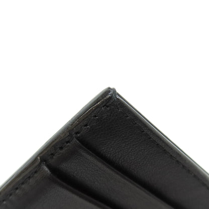 BALLY logo Card Case Leather Ladies [Used]