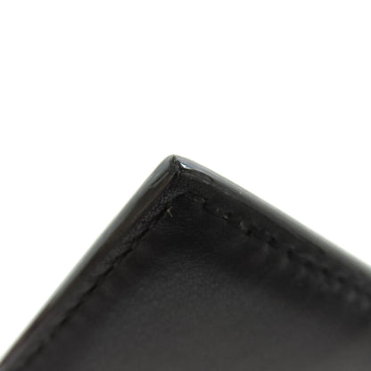 BALLY logo Card Case Leather Ladies [Used]