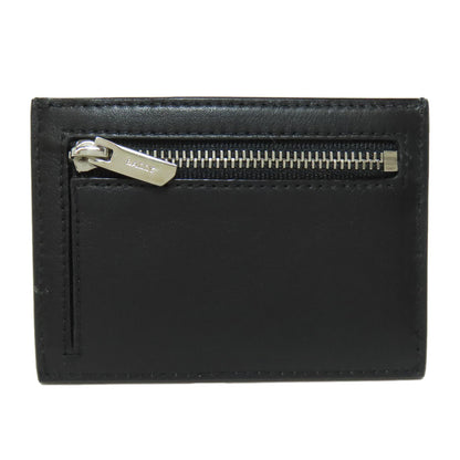 BALLY logo Card Case Leather Ladies [Used]