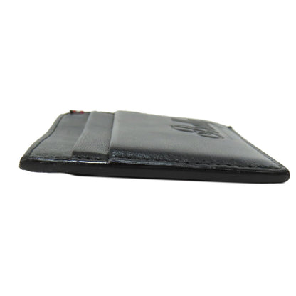 BALLY logo Card Case Leather Ladies [Used]