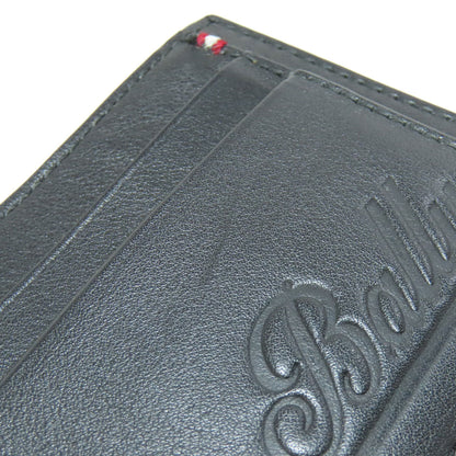 BALLY logo Card Case Leather Ladies [Used]