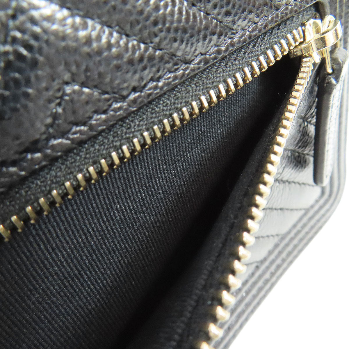 CHANEL Chain Wallet Boy Chanel GoldHardware Long wallet (with coin pocket) Grained Calfskin Skin Ladies [Used]