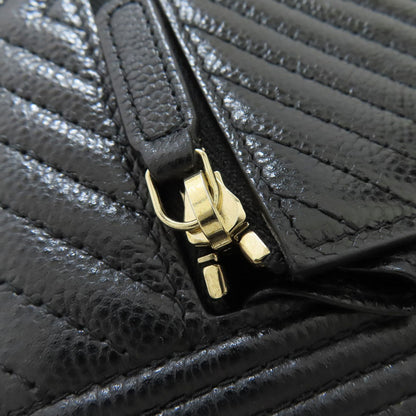 CHANEL Chain Wallet Boy Chanel GoldHardware Long wallet (with coin pocket) Grained Calfskin Skin Ladies [Used]