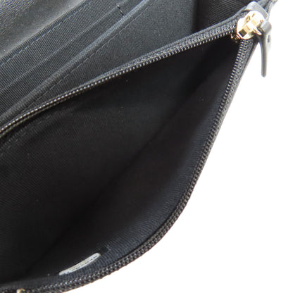 CHANEL Chain Wallet Boy Chanel GoldHardware Long wallet (with coin pocket) Grained Calfskin Skin Ladies [Used]