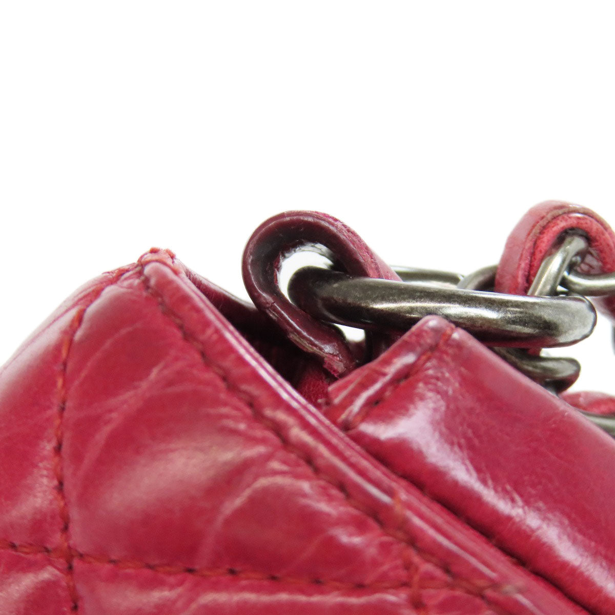 CHANEL ChainShoulder Boy Chanel SilverHardware Shoulder Bag Calf Ladies [Used]