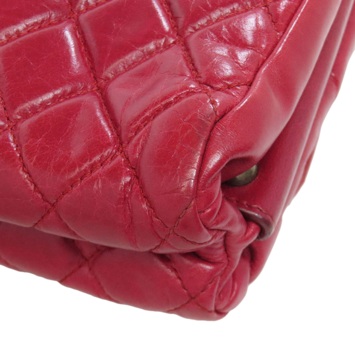 CHANEL ChainShoulder Boy Chanel SilverHardware Shoulder Bag Calf Ladies [Used]