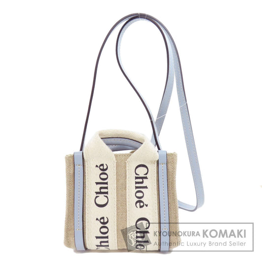 CHLOE Woody Nano 2WAY Handbag Canvas Ladies [Used]