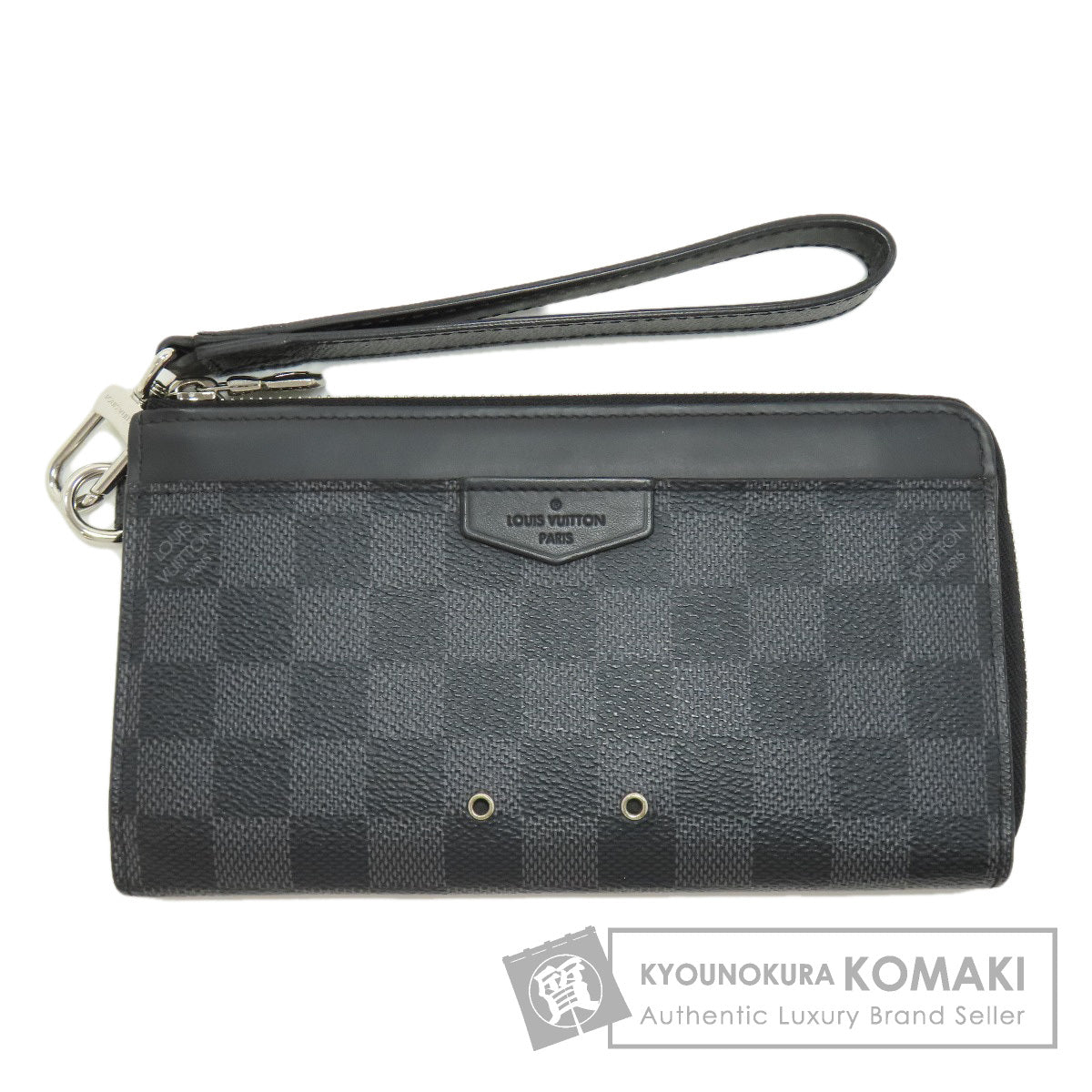 LOUIS VUITTON N60379 Zippy Dragonne Long wallet (with coin pocket) Damier canvas mens [Used]