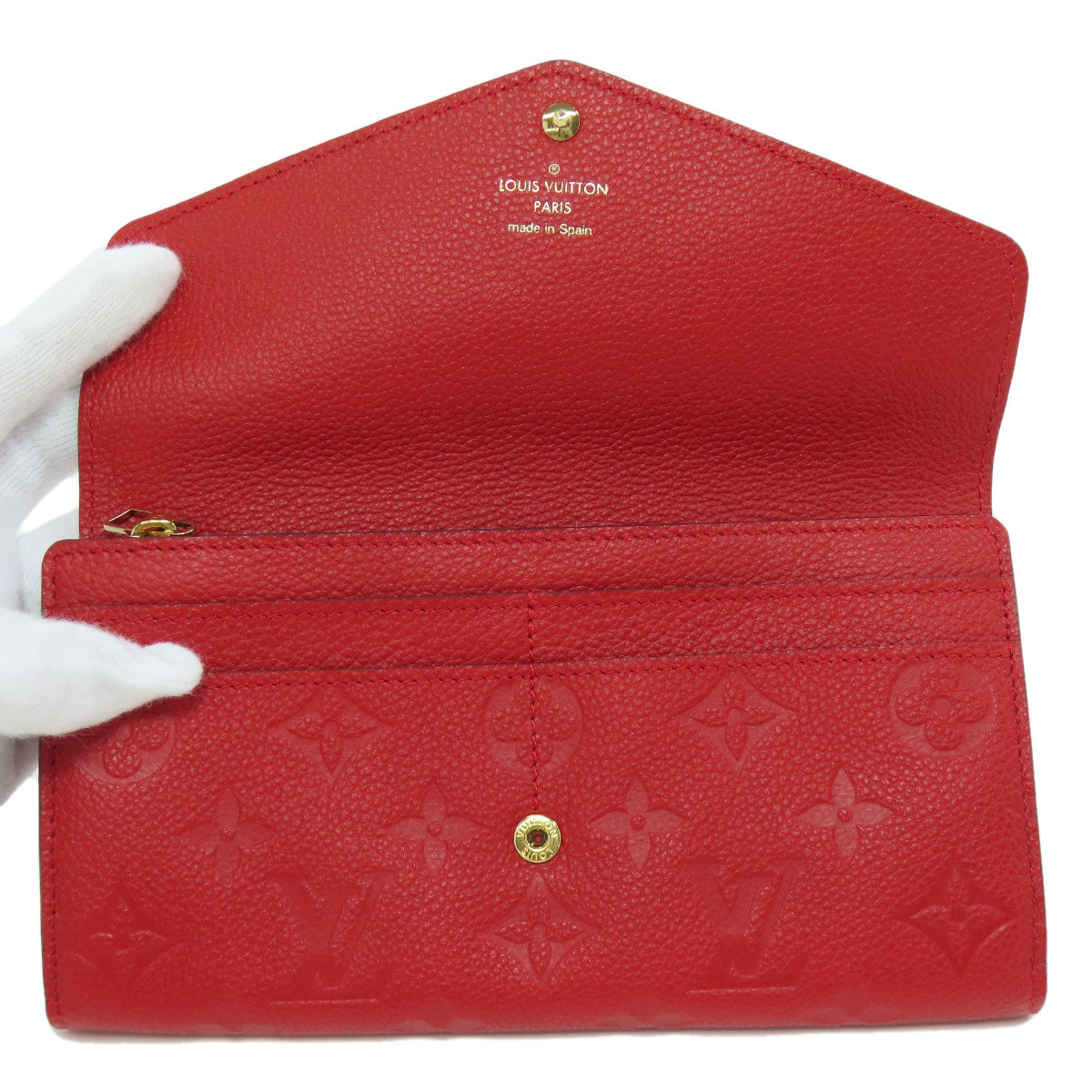 LOUIS VUITTON M61181 Portefeiulle Â· Sarah Long wallet (with coin pocket) Empreinte Ladies [Used]