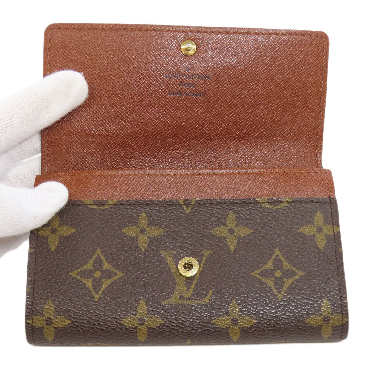 LOUIS VUITTON  M61735 Bifold Wallet with Coin Pocket Portonet Zip Monogram canvas Ladies