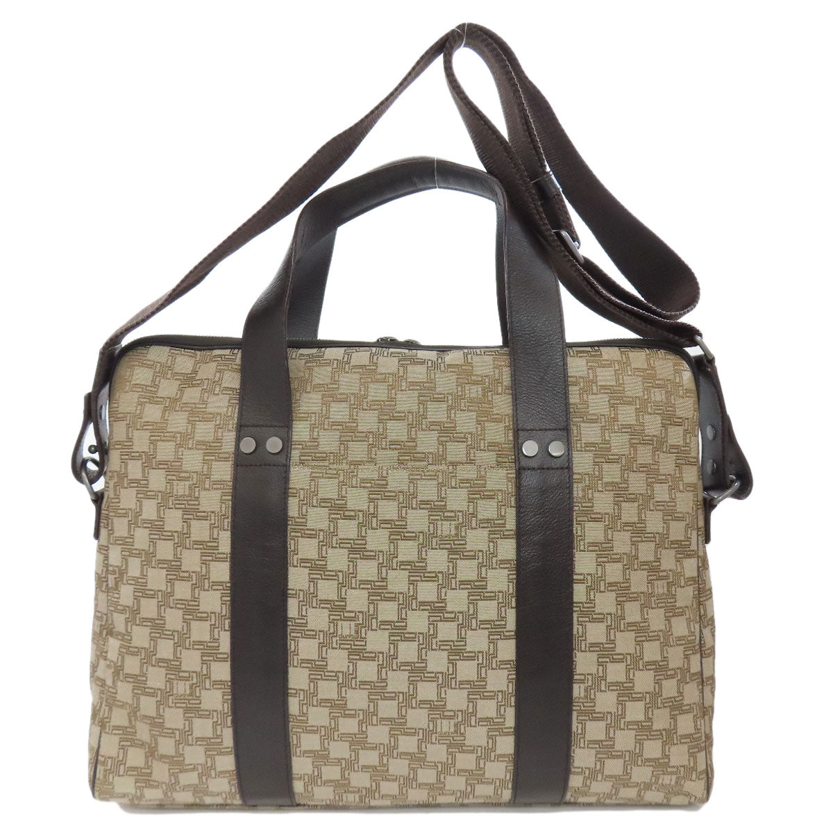 Dunhill D8 All-over Pattern 2WAY Business bag Canvas mens [Used]