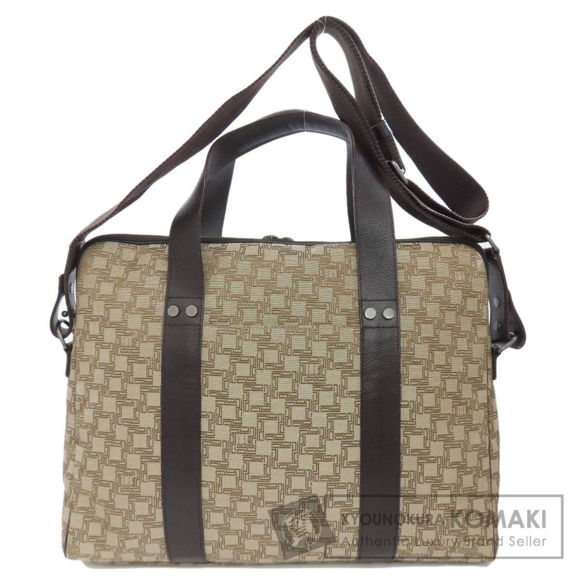 Dunhill D8 All-over Pattern 2WAY Business bag Canvas mens [Used]