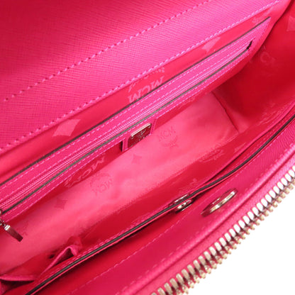 MCM Logo 2WAY Tote Bag Leather Ladies [Used]