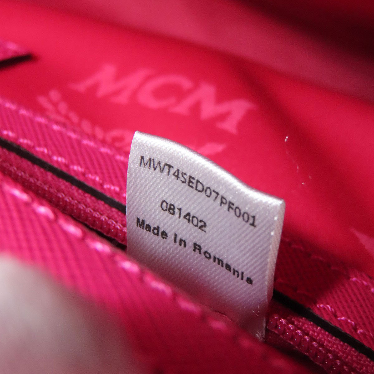 MCM Logo 2WAY Tote Bag Leather Ladies [Used]