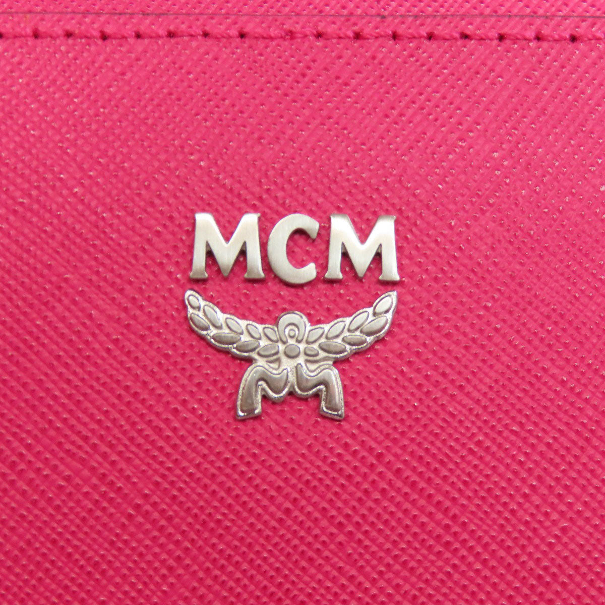 MCM Logo 2WAY Tote Bag Leather Ladies [Used]