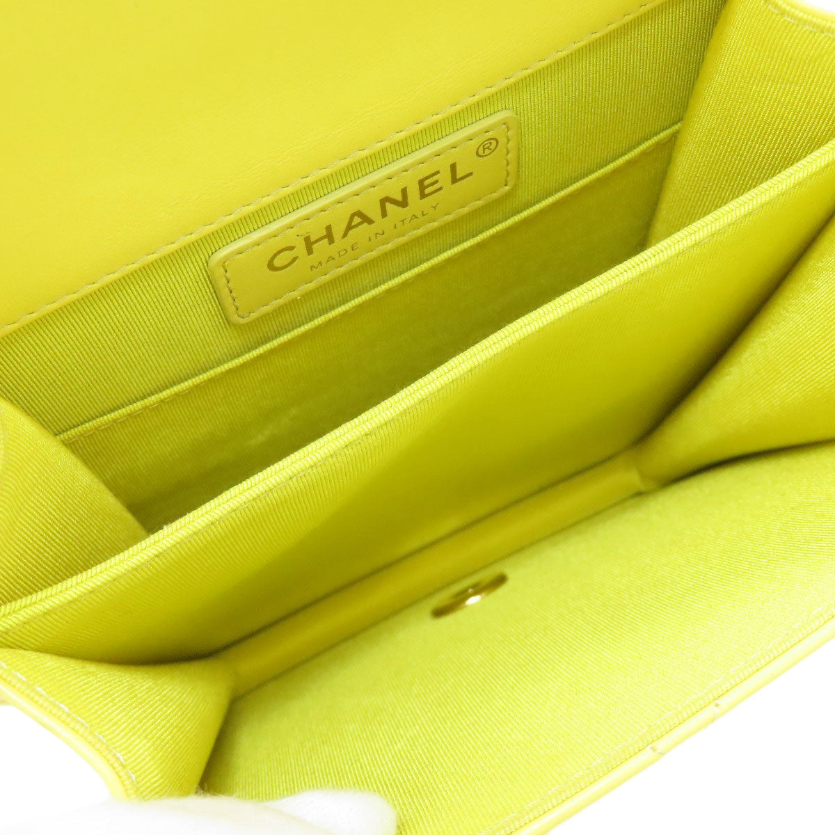 CHANEL   Shoulder Bag ChainShoulder Boy Chanel GoldHardware Calf Ladies