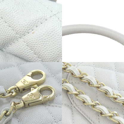CHANEL Coco Handle 2WAY GoldHardware Handbag Grained Calfskin Skin Ladies [Used]