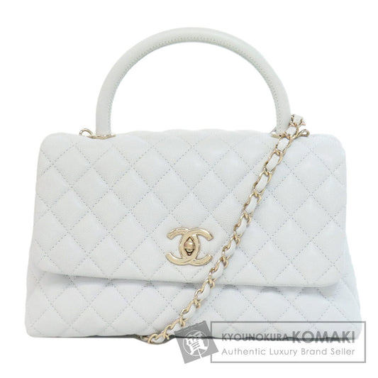 CHANEL Coco Handle 2WAY GoldHardware Handbag Grained Calfskin Skin Ladies [Used]