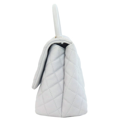 CHANEL Coco Handle 2WAY GoldHardware Handbag Grained Calfskin Skin Ladies [Used]