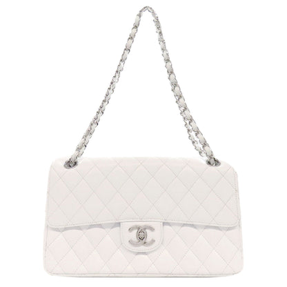 CHANEL ChainShoulder Matelasse SilverHardware Shoulder Bag Grained Calfskin Skin Ladies [Used]