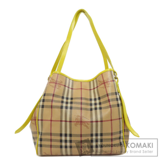 BURBERRY Nova Check Tote Bag PVC Ladies [Used]