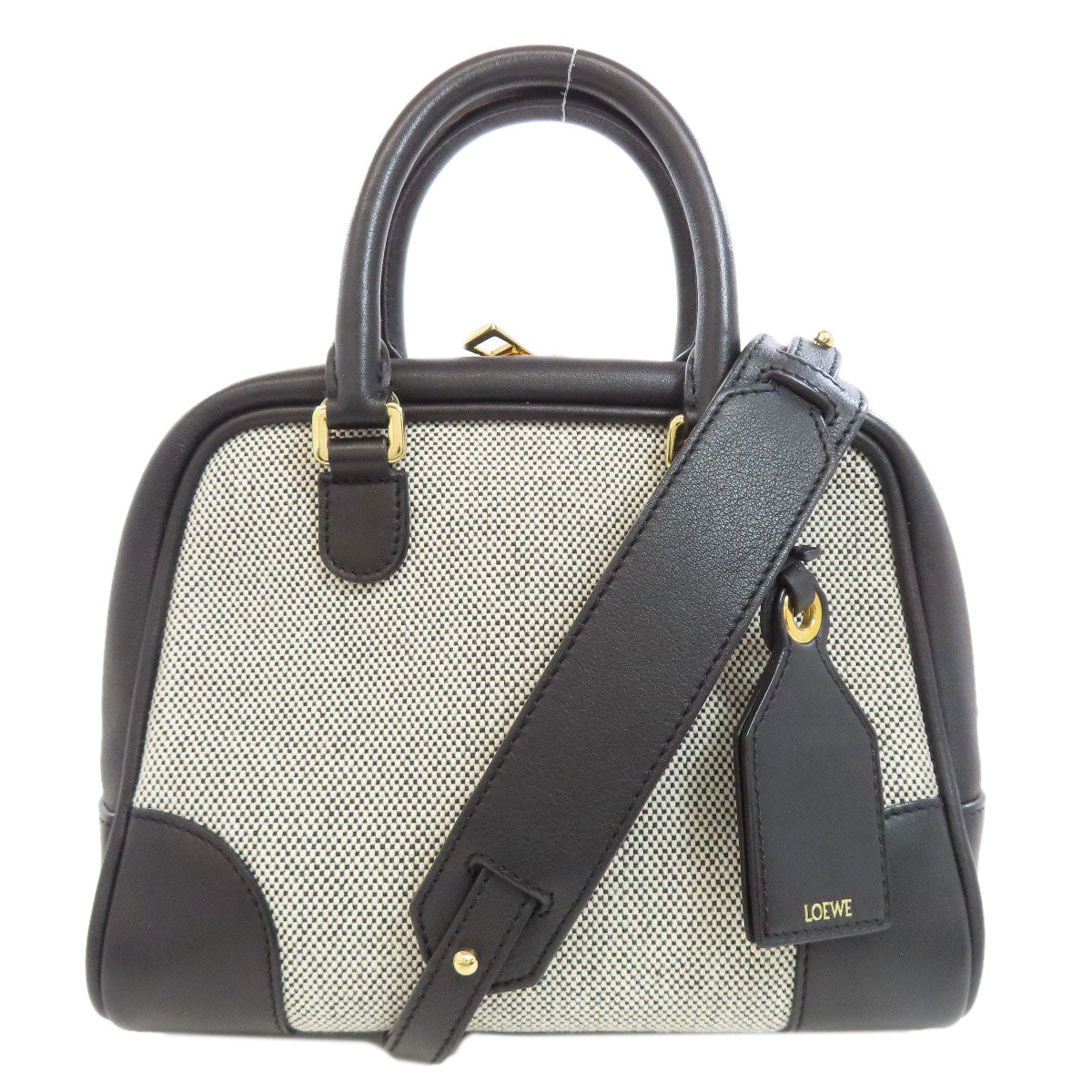 ロエベ 2WAY ハンドバッグ キャンバス/レザー レディース 【中古】【LOEWE】
