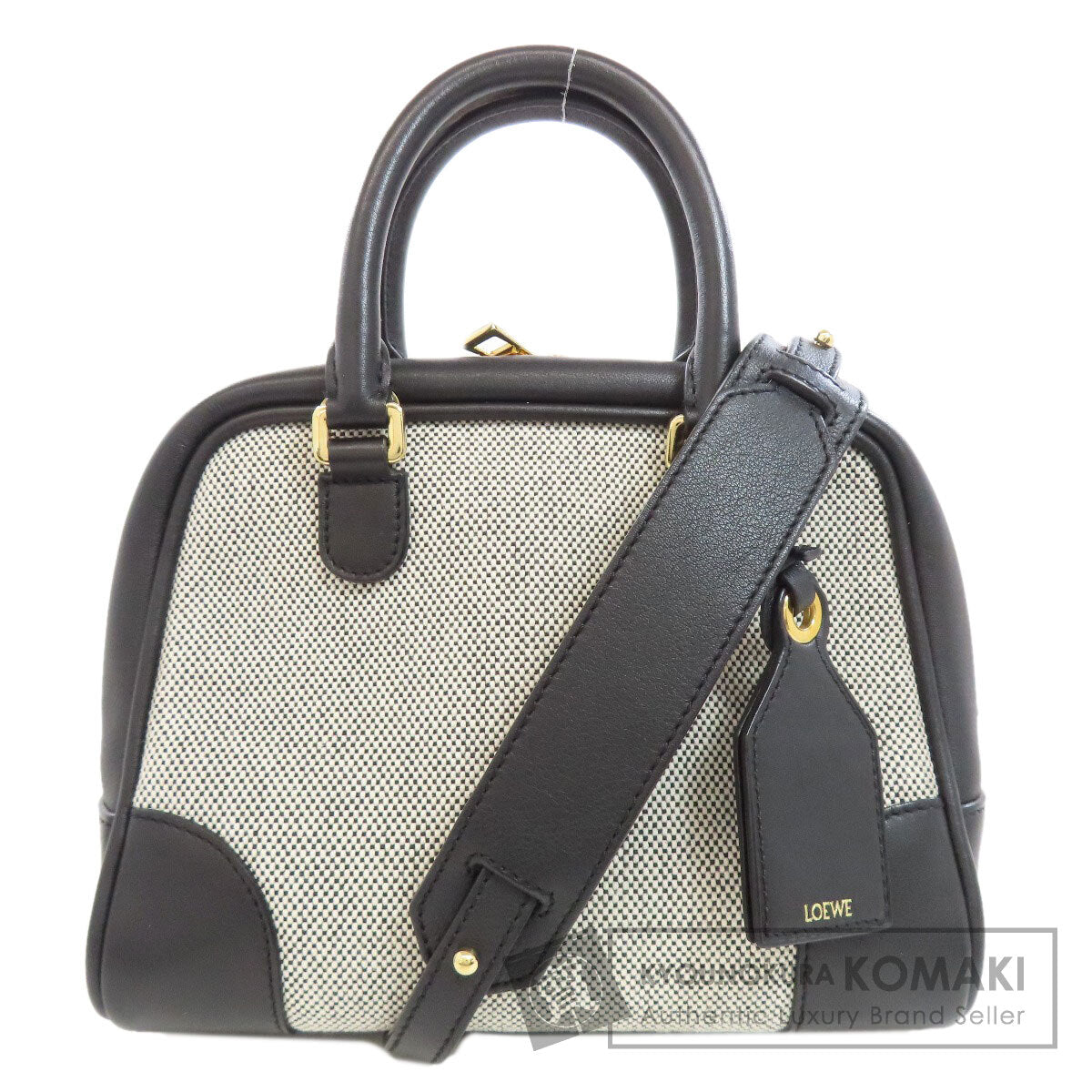 ロエベ 2WAY ハンドバッグ キャンバス/レザー レディース 【中古】【LOEWE】