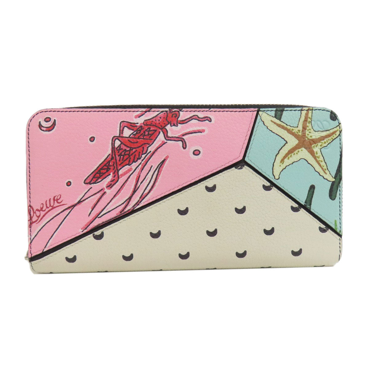 LOEWE   Long wallet (with coin pocket) Puzzle Zip Around Paula's Ibiza collaboration Calf Ladies