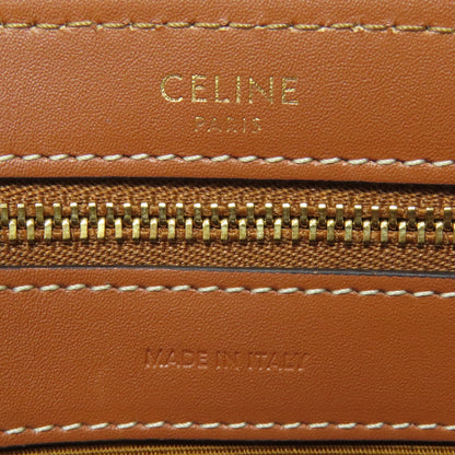 CELINE   Shoulder Bag Macadam pattern Leather Ladies