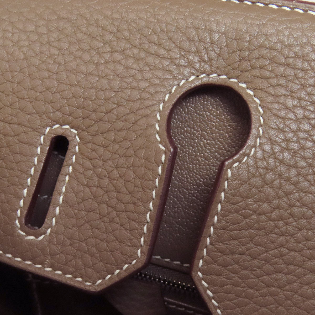 HERMES   Handbag Birkin 30 Etoupe SilverHardware Taurillon Clemence Ladies