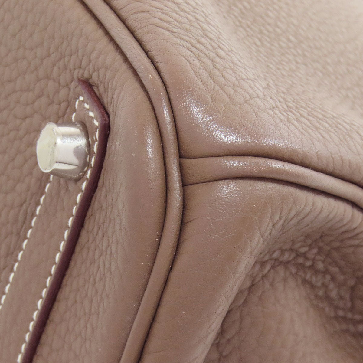 HERMES   Handbag Birkin 30 Etoupe SilverHardware Taurillon Clemence Ladies
