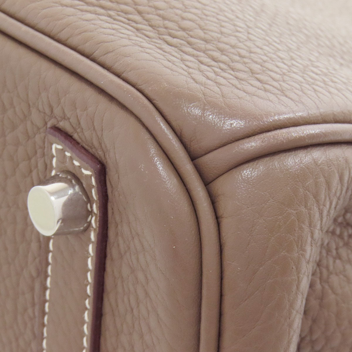 HERMES   Handbag Birkin 30 Etoupe SilverHardware Taurillon Clemence Ladies