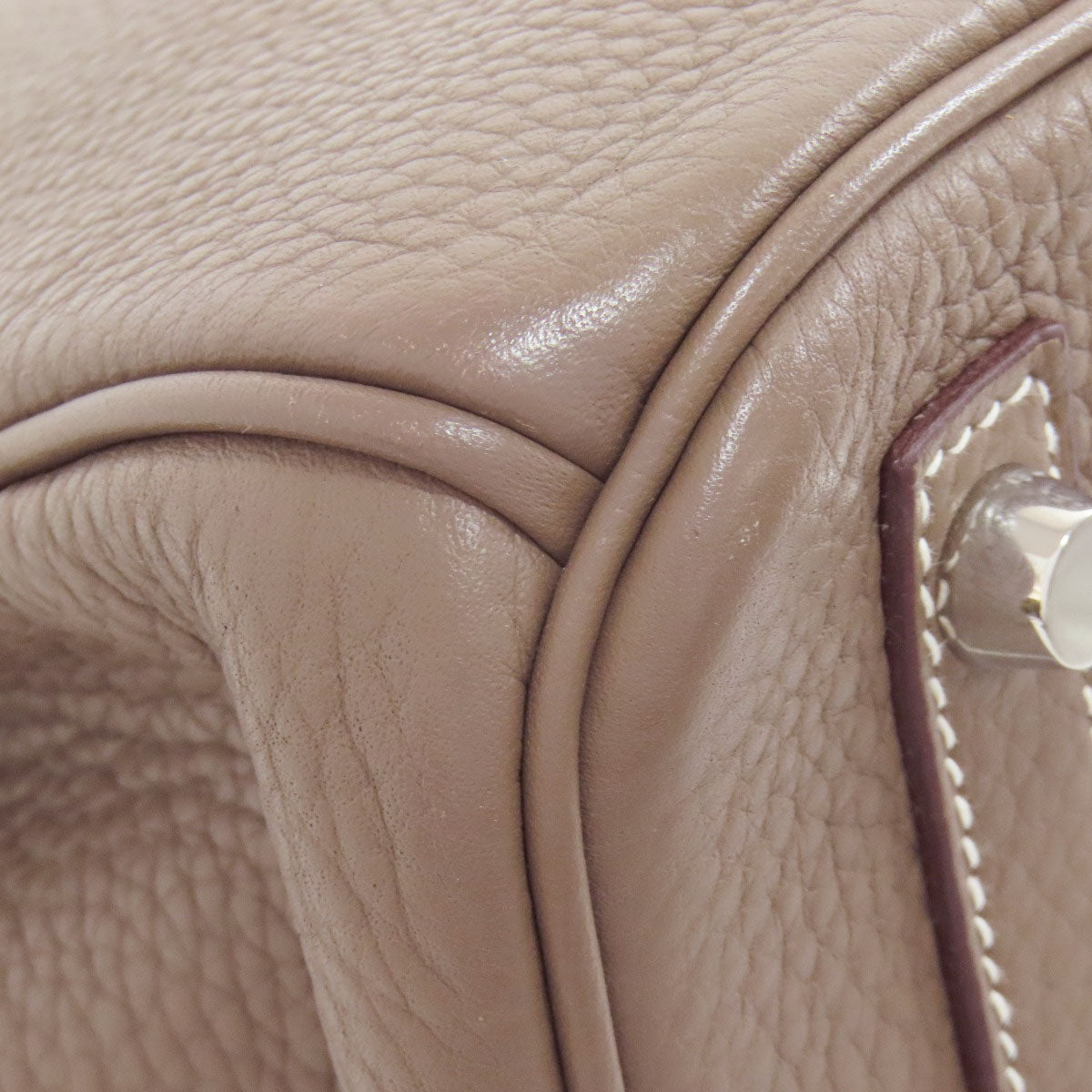 HERMES   Handbag Birkin 30 Etoupe SilverHardware Taurillon Clemence Ladies