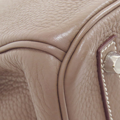 HERMES   Handbag Birkin 30 Etoupe SilverHardware Taurillon Clemence Ladies