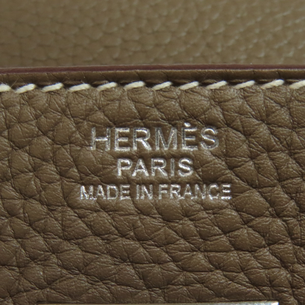 HERMES   Handbag Birkin 30 Etoupe SilverHardware Taurillon Clemence Ladies