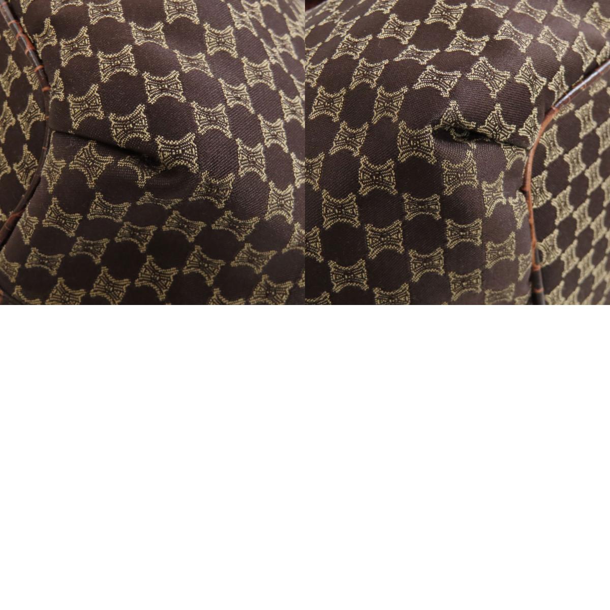 CELINE Macadam pattern Tote Bag Nylon LeatherLadies [Used]