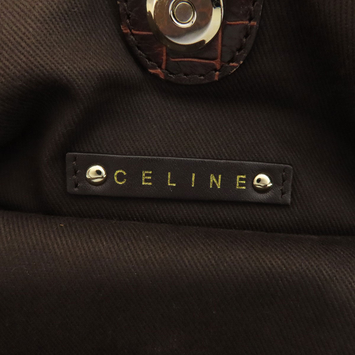 CELINE Macadam pattern Tote Bag Nylon LeatherLadies [Used]