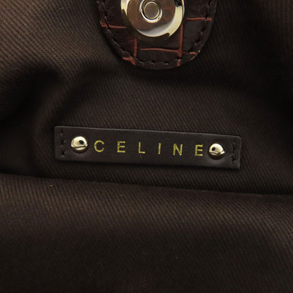 CELINE Macadam pattern Tote Bag Nylon LeatherLadies [Used]