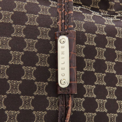CELINE Macadam pattern Tote Bag Nylon LeatherLadies [Used]