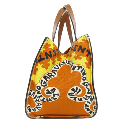 VALENTINO V logo mini bandana print 2WAY Handbag Canvas Ladies [Used]