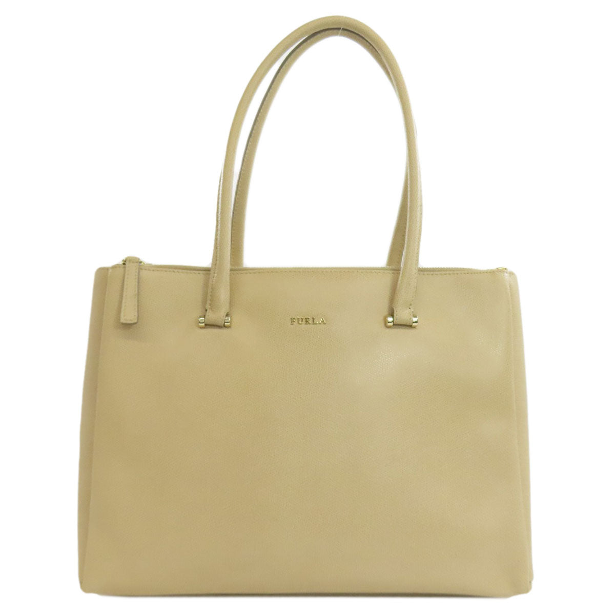 Furla Double fastener Tote Bag Leather Ladies [Used]