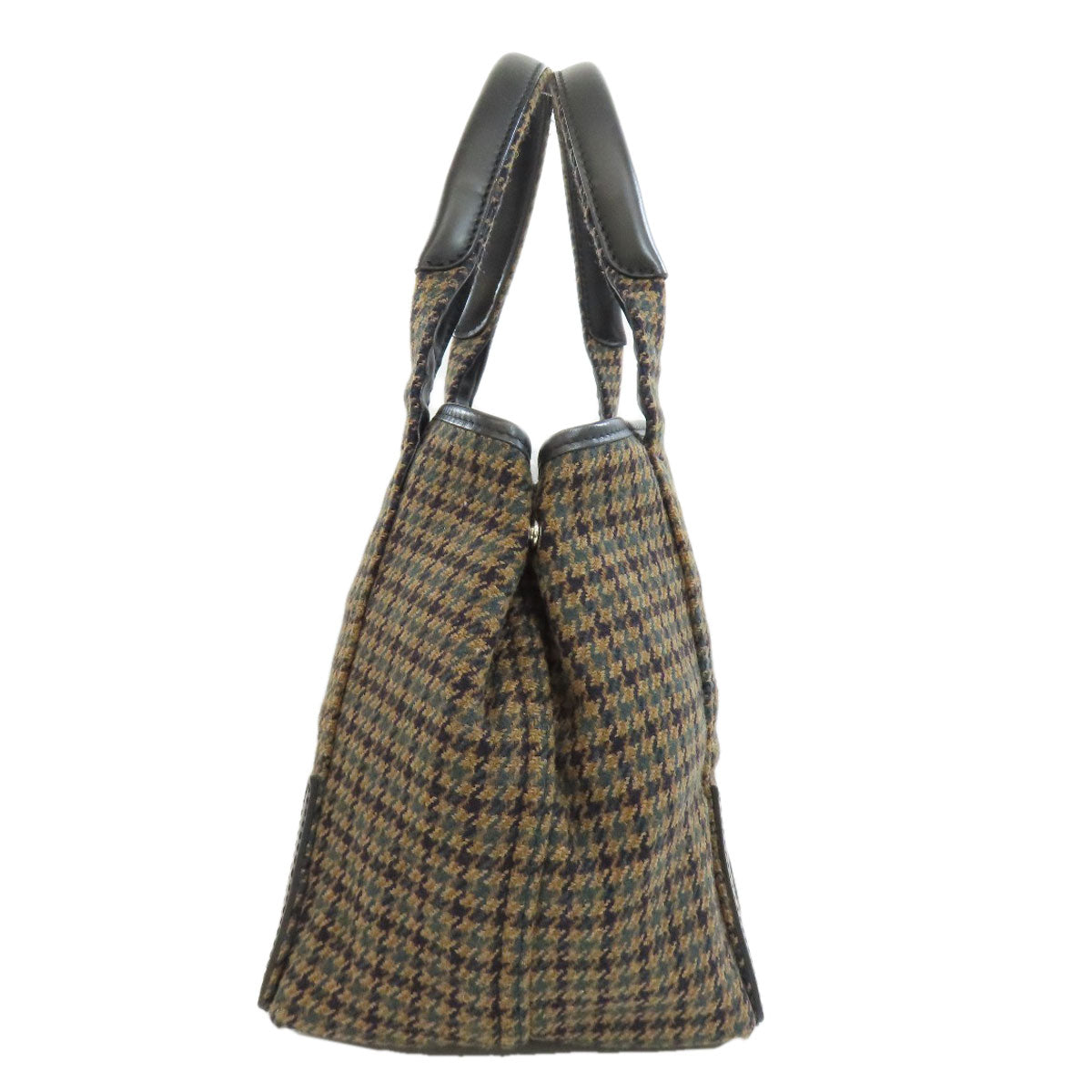BALENCIAGA 339933 NAVY CABAS Handbag wool Ladies [Used]