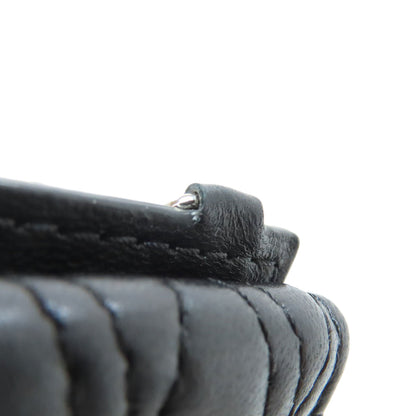 VERSACE With Chain Card Case Leather Ladies [Used]