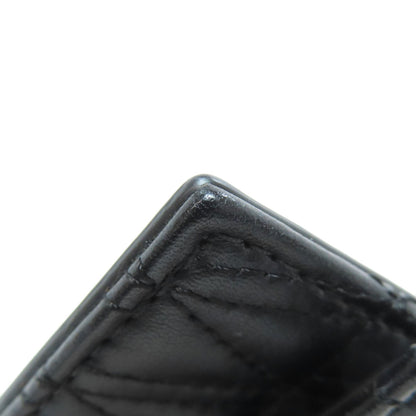 VERSACE With Chain Card Case Leather Ladies [Used]