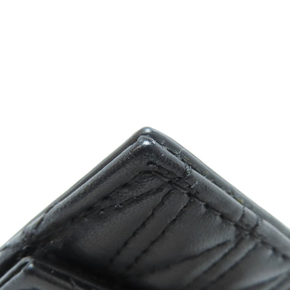 VERSACE With Chain Card Case Leather Ladies [Used]